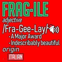 Funny Christmas Fragile Definition  Santa Hat thumb 1