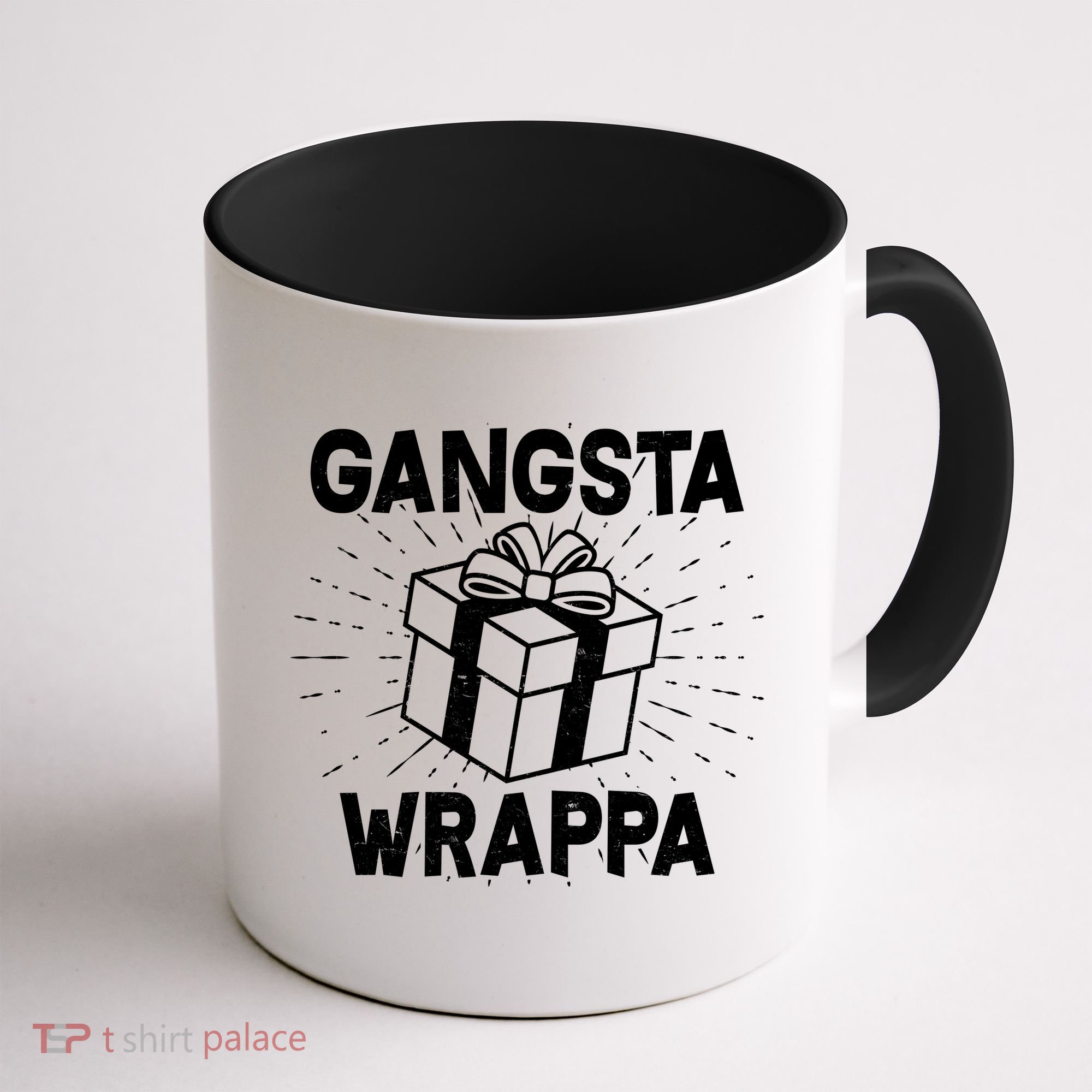 Funny Christmas Gangsta Wrappa Coffee Mug