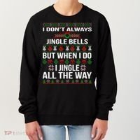 Funny Christmas I Jingle All The Way Women's Sweatshirt thumb 0