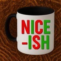Funny Christmas Nice-ish Coffee Mug thumb 2