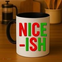 Funny Christmas Nice-ish Coffee Mug thumb 4
