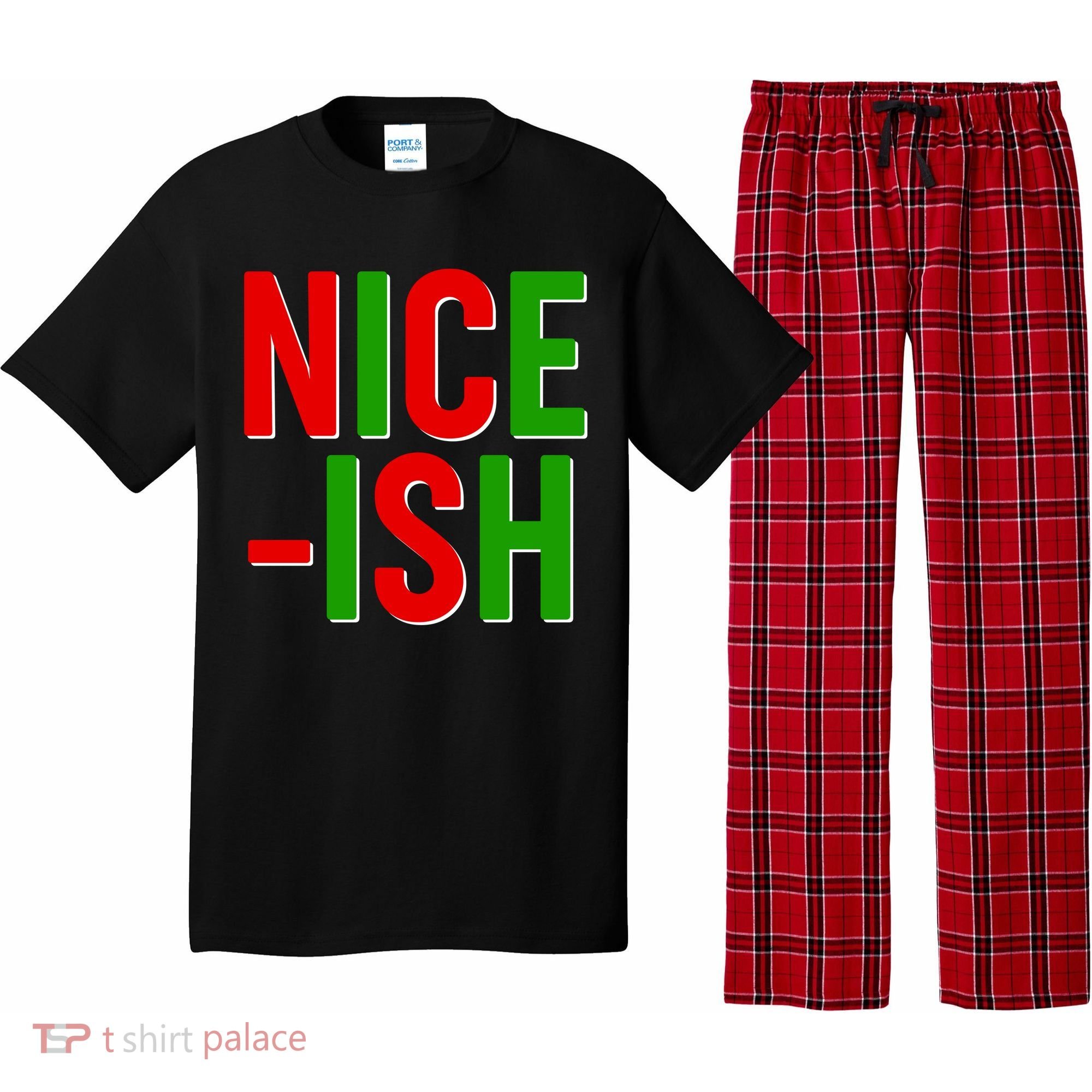 Funny Christmas Nice-ish Pajama Set