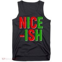 Funny Christmas Nice-ish Tank Top thumb 0