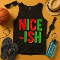 Funny Christmas Nice-ish Tank Top thumb 4