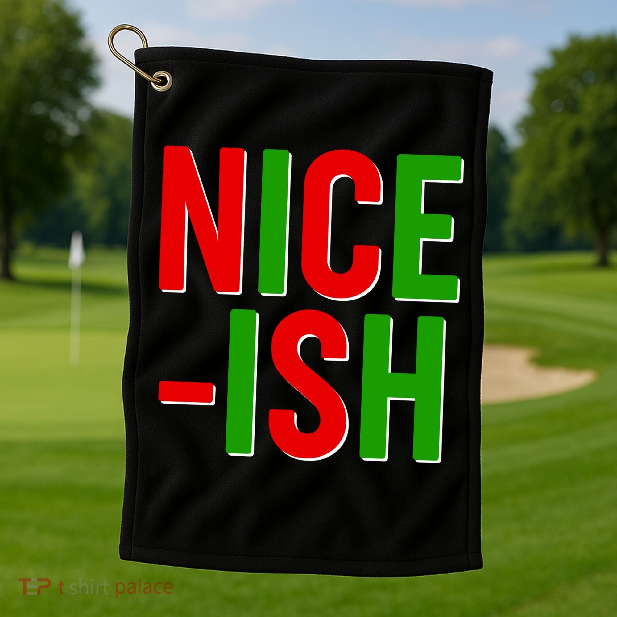 Funny Christmas Nice-ish Golf Towel