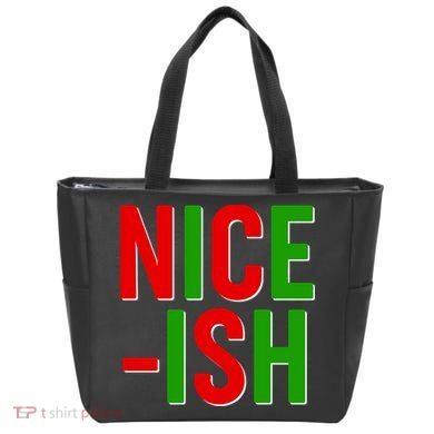 Funny Christmas Nice-ish Tote Bag
