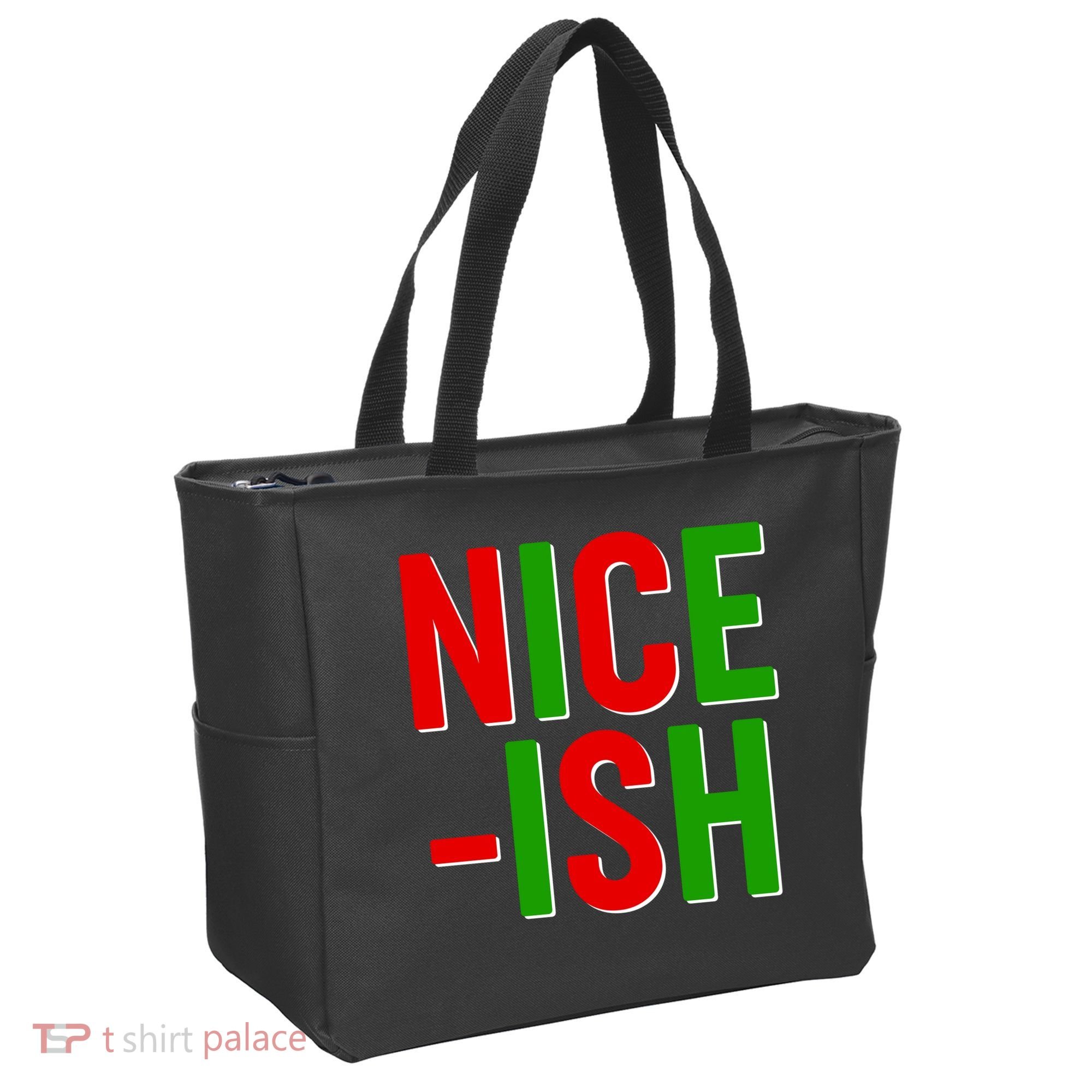 Funny Christmas Nice-ish Tote Bag