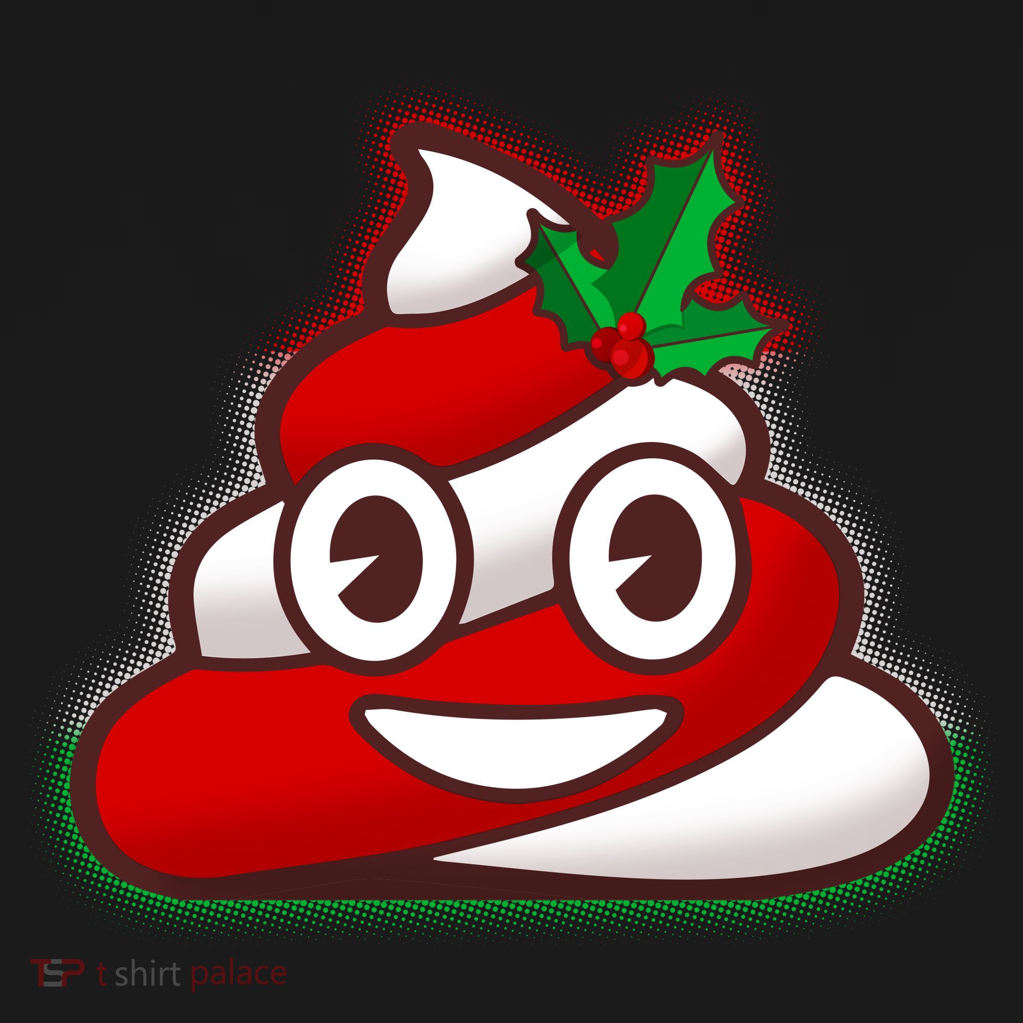 Funny Christmas Poop Emoji Doggie Tank