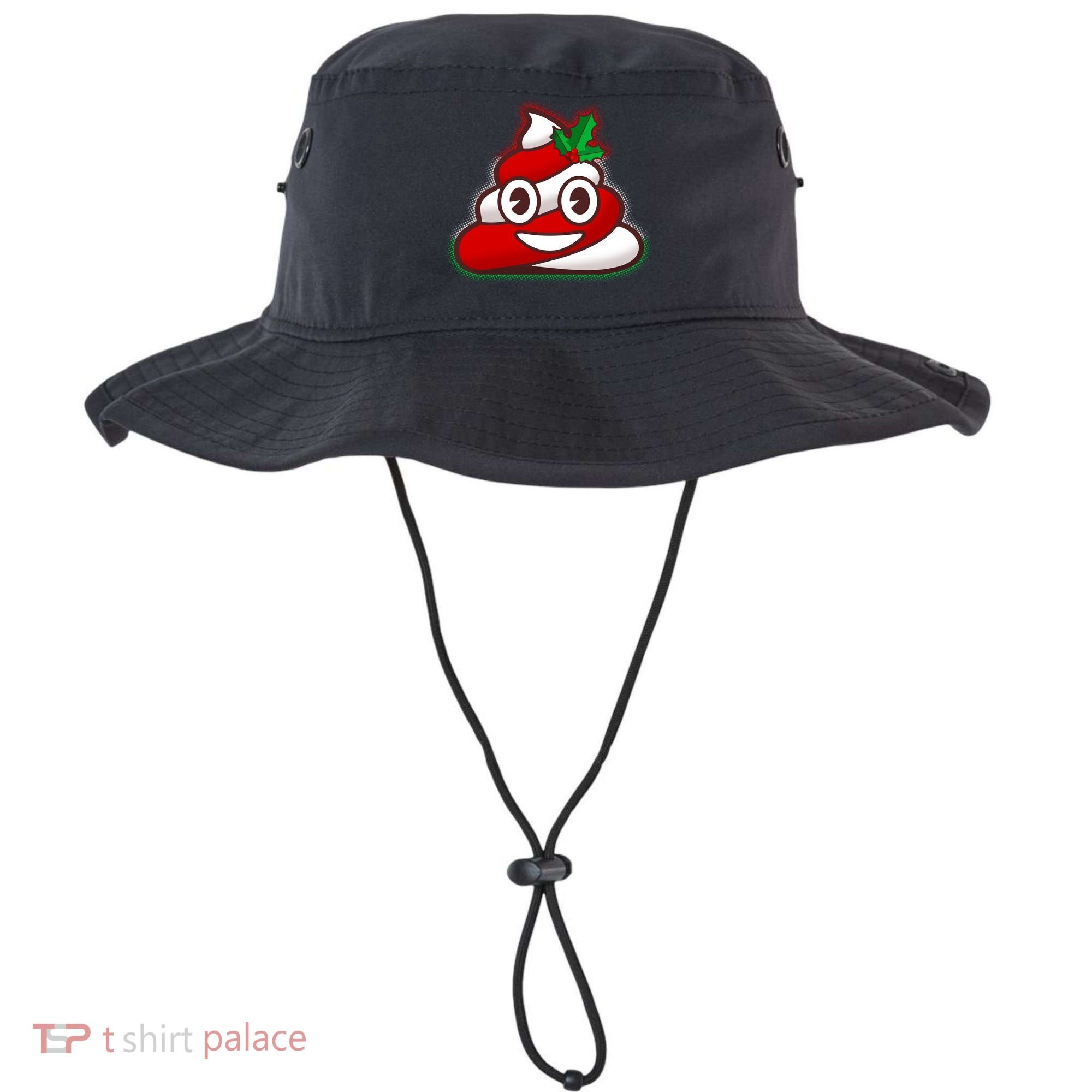 Funny Christmas Poop Emoji Bucket Hat