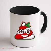 Funny Christmas Poop Emoji Coffee Mug thumb 1