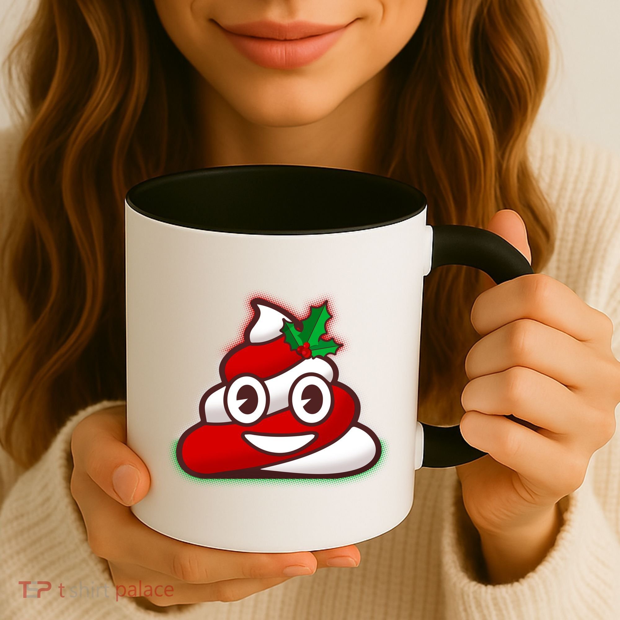 Funny Christmas Poop Emoji Coffee Mug