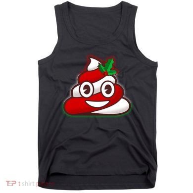 Funny Christmas Poop Emoji Tank Top