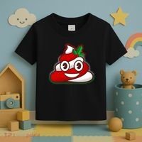 Funny Christmas Poop Emoji Toddler T-Shirt thumb 3