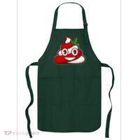 Funny Christmas Poop Emoji Apron thumb 0