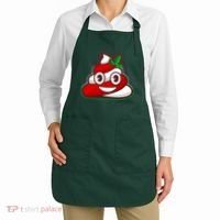 Funny Christmas Poop Emoji Apron thumb 2