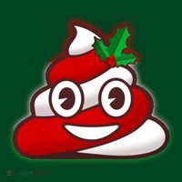 Funny Christmas Poop Emoji Kids Hoodie thumb 2