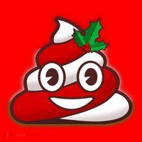 Funny Christmas Poop Emoji Santa Hat thumb 1