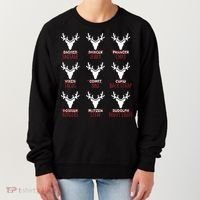 Funny Christmas Reindeer Names Women's Sweatshirt thumb 0
