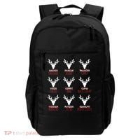 Funny Christmas Reindeer Names Backpack thumb 0