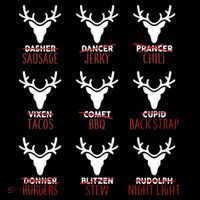Funny Christmas Reindeer Names Bucket Hat thumb 4