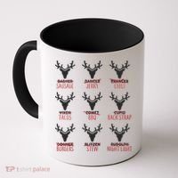 Funny Christmas Reindeer Names Coffee Mug thumb 0