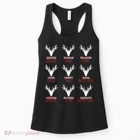 Funny Christmas Reindeer Names Women's Tank Top thumb 0