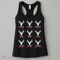 Funny Christmas Reindeer Names Women's Tank Top thumb 3