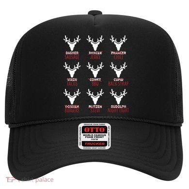 Funny Christmas Reindeer Names Hat
