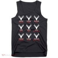 Funny Christmas Reindeer Names Tank Top thumb 0