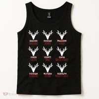 Funny Christmas Reindeer Names Tank Top thumb 2