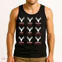 Funny Christmas Reindeer Names Tank Top thumb 3