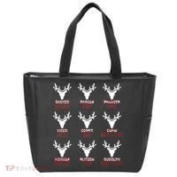 Funny Christmas Reindeer Names Tote Bag thumb 0