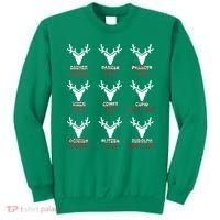 Funny Christmas Reindeer Names Sweatshirt thumb 0