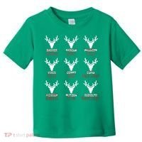 Funny Christmas Reindeer Names Toddler T-Shirt thumb 0
