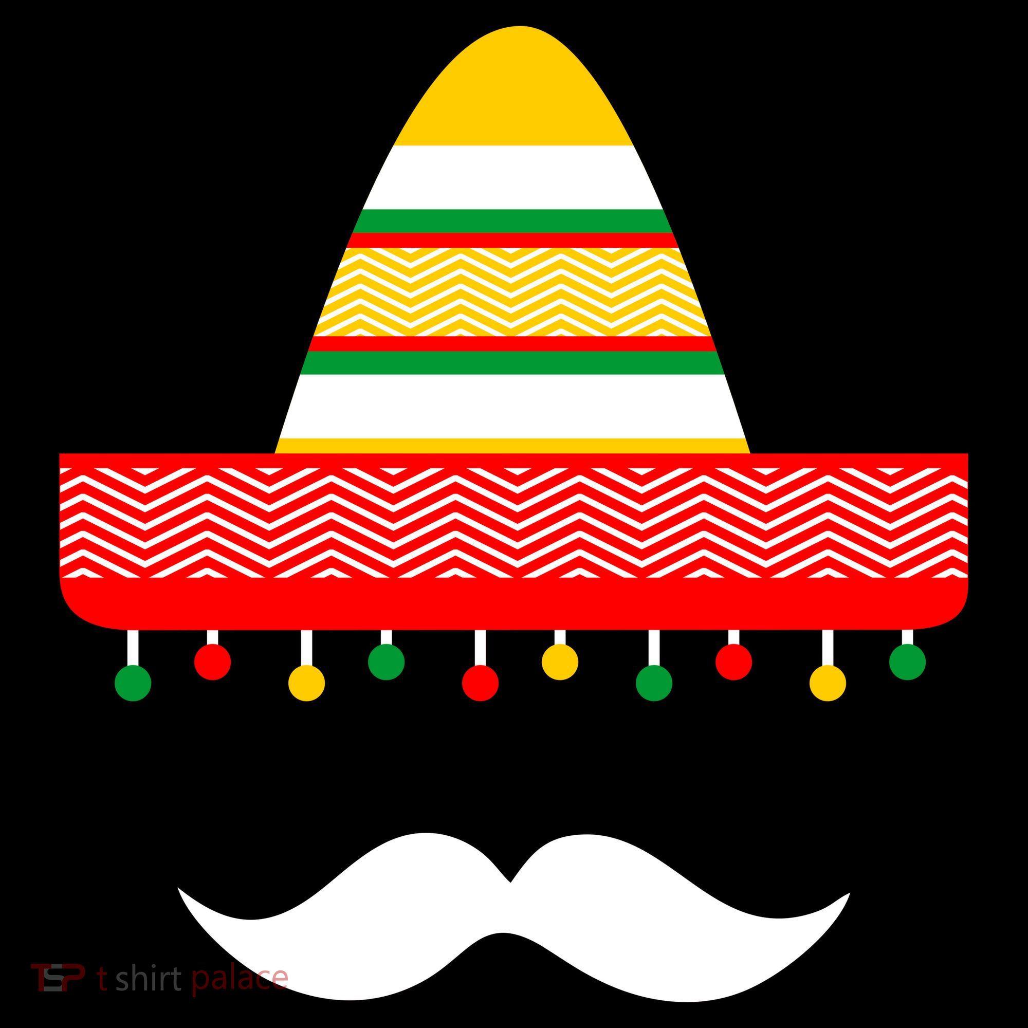 Funny Cinco De Mayo Mexican Hat Sombrero Mustache Apron