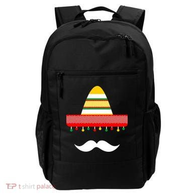 Funny Cinco De Mayo Mexican Hat Sombrero Mustache Backpack