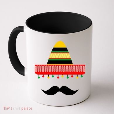 Funny Cinco De Mayo Mexican Hat Sombrero Mustache Coffee Mug