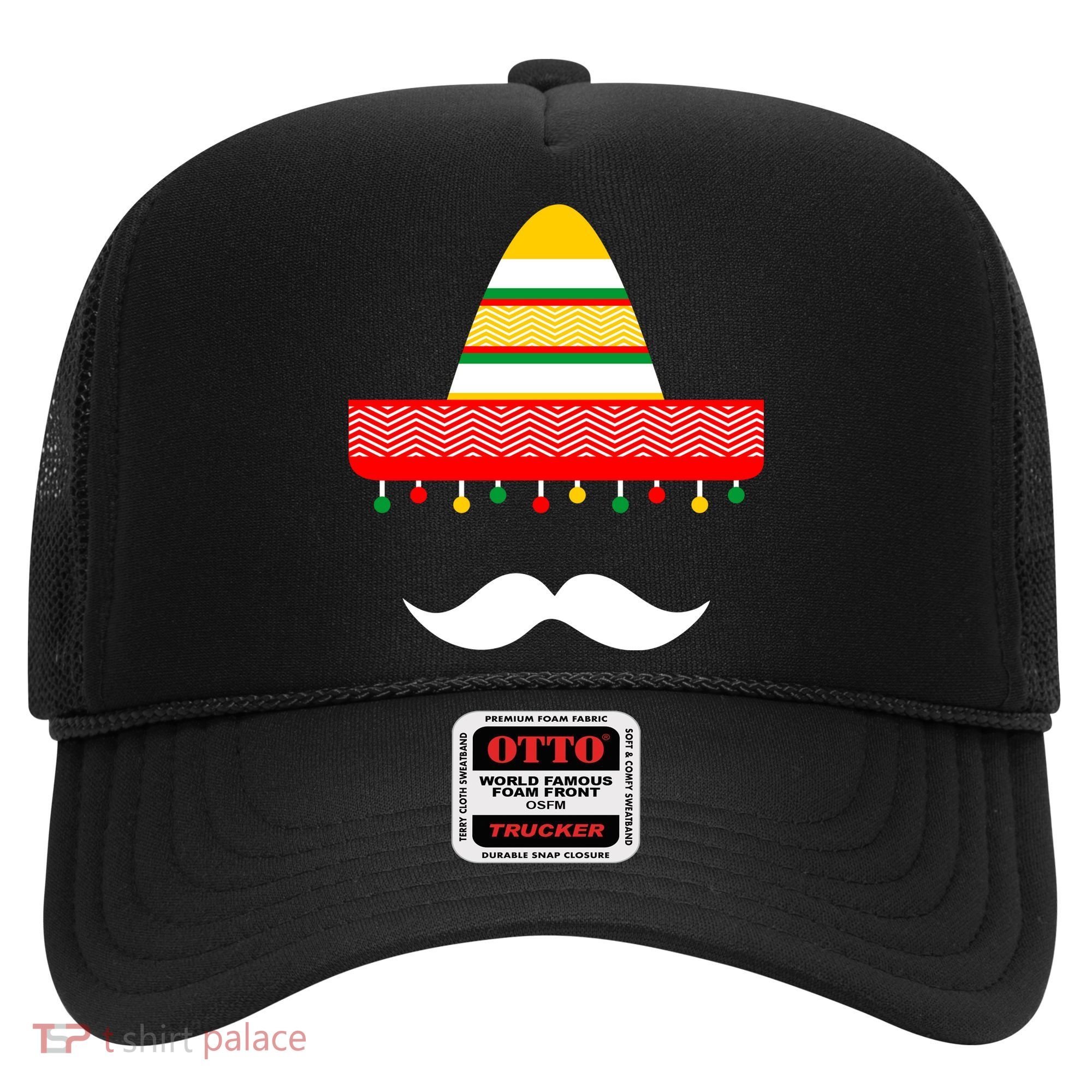 Funny Cinco De Mayo Mexican Hat Sombrero Mustache Hat