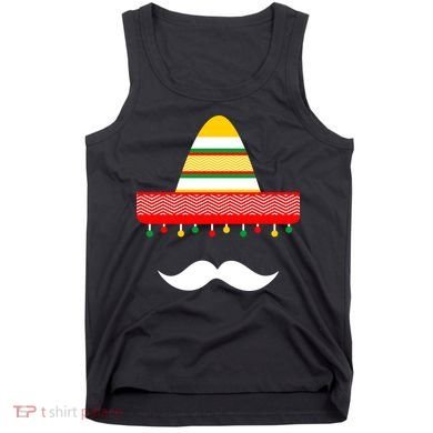 Funny Cinco De Mayo Mexican Hat Sombrero Mustache Tank Top