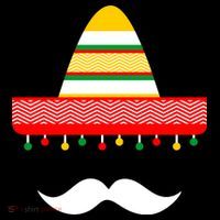Funny Cinco De Mayo Mexican Hat Sombrero Mustache Kids Hoodie thumb 5
