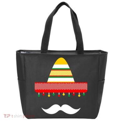 Funny Cinco De Mayo Mexican Hat Sombrero Mustache Tote Bag