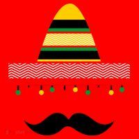 Funny Cinco De Mayo Mexican Hat Sombrero Mustache Santa Hat thumb 1