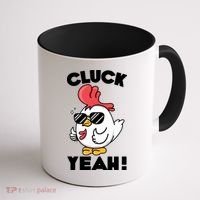 Funny Cluck Yeah! Cool Chicken Coffee Mug thumb 1