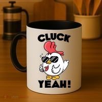 Funny Cluck Yeah! Cool Chicken Coffee Mug thumb 4