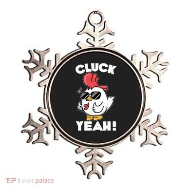 Funny Cluck Yeah! Cool Chicken Ornament