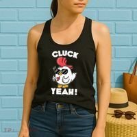 Funny Cluck Yeah! Cool Chicken Women's Tank Top thumb 2