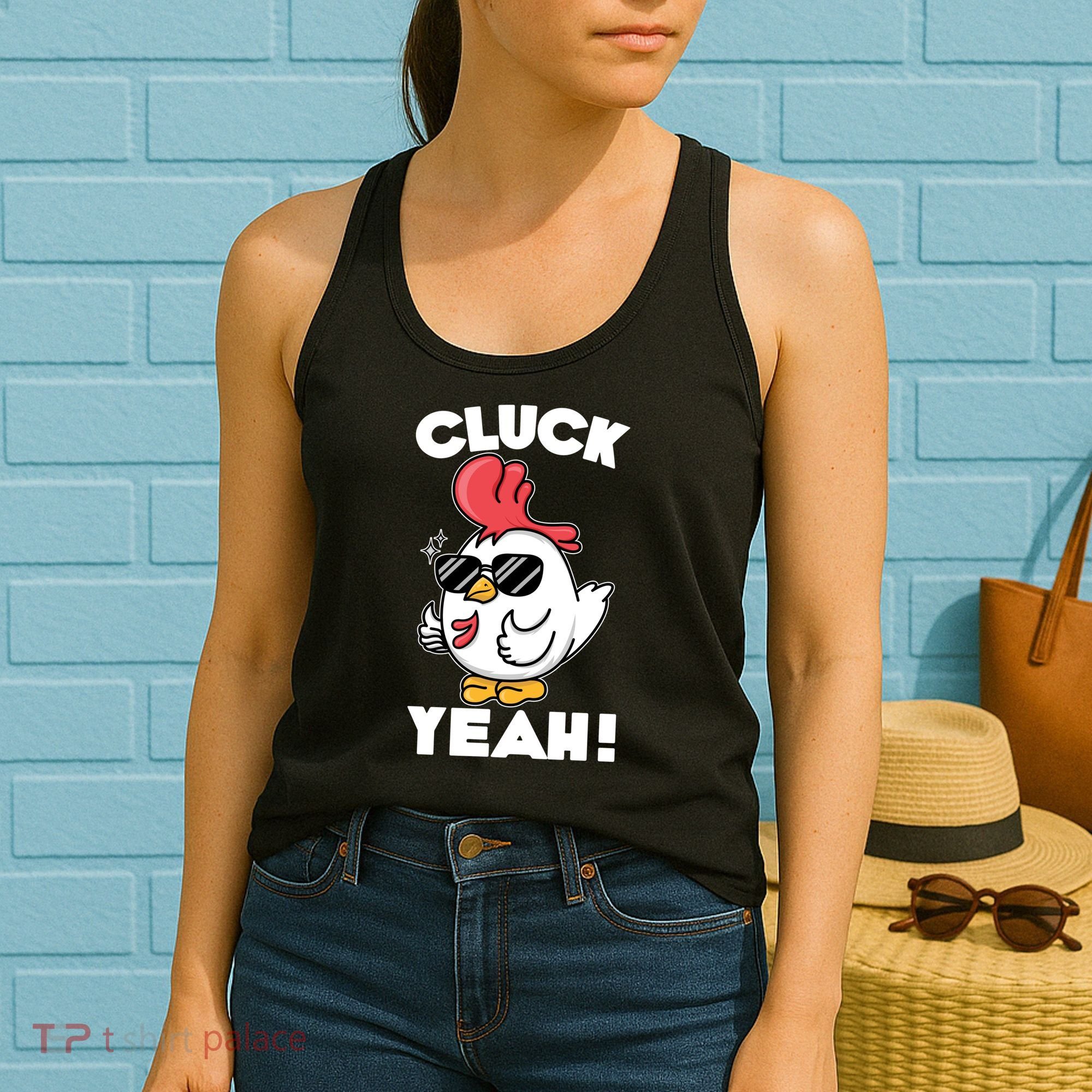 Funny Cluck Yeah! Cool Chicken Women's Tank Top