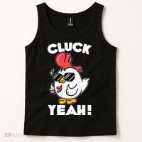 Funny Cluck Yeah! Cool Chicken Tank Top thumb 2