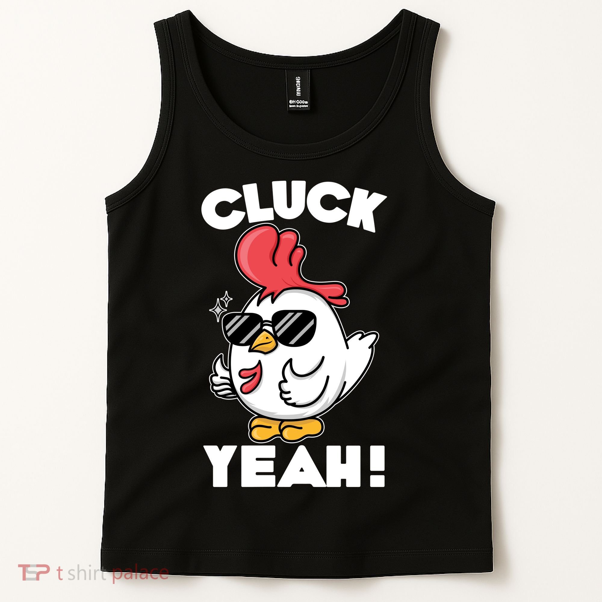 Funny Cluck Yeah! Cool Chicken Tank Top