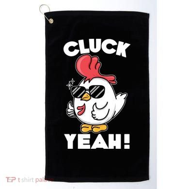 Funny Cluck Yeah! Cool Chicken Golf Towel